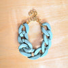 Turquoise Chunky Chain Bracelet