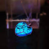 Glow in the Dark Blue Heart Necklace