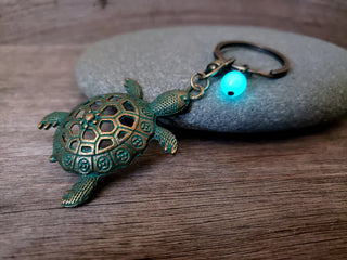 Glow in the Dark Turtle Keychain