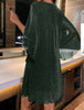 Women's Glitter Cape Sleeve Bodycon Dress