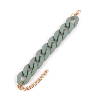 Sage Chunky Chain Bracelets