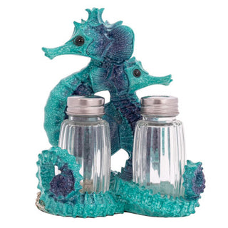 Aqua Seahorse Salt & Pepper Set