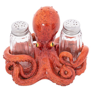 Red Octopus Salt & Pepper Set