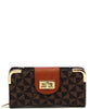 Monogram Turn Lock Crossbody Wallet