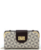 Monogram Turn Lock Crossbody Wallet