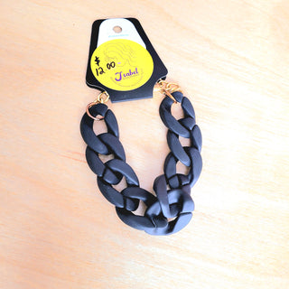 Black Chunky Chain Bracelet