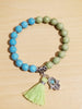 Tassel and Hamsa Bracelet- Hand Made by a local artist