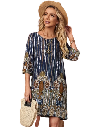 PLUS Graphic Print Tunic Dress