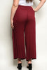 PLUS size Burgundy Palazzo Pants