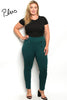 PLUS size Hunter Green Pants