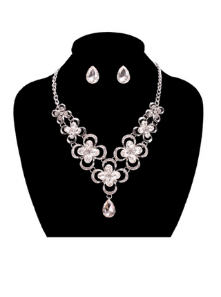 Crystal and Rhinestone Necklace Set