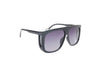 Black Side Shield Retro Sunglasses