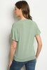 Short sleeve drop shoulder top