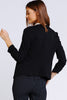 Black Cardigan Blazer with front zipper