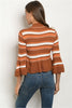 Camel Mix Stripes Sweater