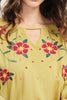 Floral Embroidery Detail Blouse