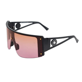 Black Frame Tint Visor Sunglasses