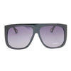 Black Side Shield Retro Sunglasses